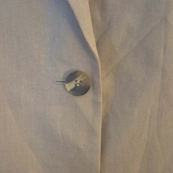 NWT COS Sand Short Sleeve Blazer Linen Cotton - Chic Professional Staple Size 10 - Picture 8 of 12